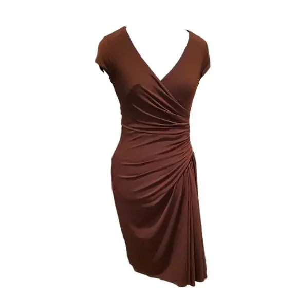 Maggy London Dresses Maggy London Jersey Knit Surplice Draped